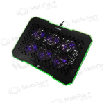 Ne&scaron;iojamojo kompiuterio au&scaron;inimo stovas HISMART,koos 6 RGB ventiliatoriais, 5 padėčių