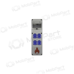 PawBol R-BOX B.SLIM-6S-28-S plastikinis skydeliskoos lizdais (4x16A/230V, 1x5P16A)