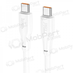 USB kaabel Hoco X93 60W USB-C to USB-C 2.0m valged