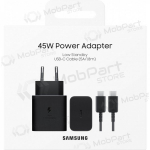 Laadija Samsung EP-T4511XBEGEU 45W + USB-C to USB-C kaabel mustad