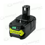Aku Ryobi ONE+ RB18L40 / P108 18V t&ouml;&ouml;riistadele 4Ah Li-ion laadimisindikaatoriga (asendus)