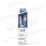 USB kaabel Tellos TPE 2in1 microUSB - Lightning (h&otilde;bedased) 1.2m