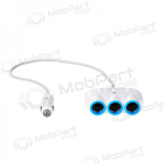 Autolaadija - jaotur Hoco C1 2xUSB 3xconnector (3.1A)