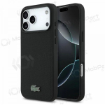 Apple iPhone 18 Pro &uuml;mbris - Lacoste PVC Iconic Petit Pique Metal Logo MagSafe (must)