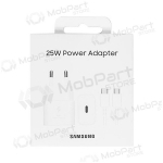 Laadija originaalne Samsung EP-T2510XWEGEU 25W + USB-C kaabel pakendis valged