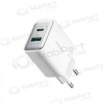 Laadija Joyroom JR-TCF15 USB-C/USB-A 30W valged