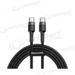 Kaabel Baseus Cafule PD Type-C - Type-C 3.0A 60W (hall-mustad) 1.0m CATKLF-GG1