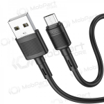 USB kaabel Hoco X83 USB-A to MicroUSB 1.0m mustad