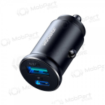 Laadija automobilinis Joyroom CCN05 USB-C/USB-A 30W mustad