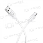 USB kaabel Borofone BX19 USB-A to MicroUSB 1.0m valged