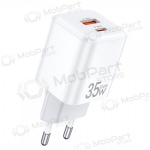 Laadija Awei PD66-EU GaN 35W USB-A/USB-C valged