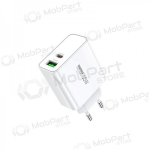 Laadija Remax RP-U125 65W GaN USB-C/USB-A valged