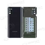 Samsung A415 Galaxy A41 2020 patareipesade kaas (tagakaas) (mustad) (kasutatud grade C, originaalne)