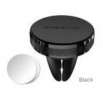 Auto telefonihoidik Borofone BH8, paigaldatud ventilatsiooniv&otilde;re k&uuml;lge, magnetiline, must