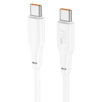 Laadimisjuhe Hoco X93 100W USB-C to USB-C 1.0m valge