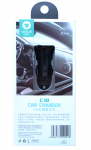 Autolaadija Leslie C18 koos 2 USB pistikuga 2.4A (1A+2A) must