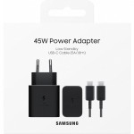 Laadija Samsung EP-T4511XBEGEU 45W + USB-C to USB-C cable 1.8m must