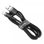 Laadimisjuhe Baseus Cafule USB-A to Lightning 1.5A 2.0m hall-must CALKLF-CG1