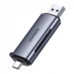 M&auml;lukaardilugeja Ugreen CM185 USB-A 3.0/USB-C 3.1 to TF/SD (50706) hall