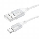 Laadimisjuhe Borofone BX101 USB-A to USB-C 1.0m valge