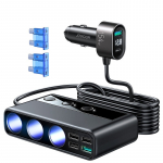 Autolaadija Joyroom 9in1 154W 3x12V, PD USB Type-C, QC3.0 USB-A, 4xUSB-A JR-CL06