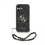Telefoni&uuml;mbris Guess PU 4G Metal Logo Strap Apple iPhone 17 must