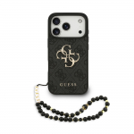 Telefoni&uuml;mbris Guess PU 4G Metal Logo Strap Apple iPhone 17 Pro must