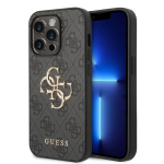 Telefoni&uuml;mbris Guess PU 4G Metal Logo Apple iPhone 14 Pro hall