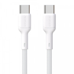 Laadimisjuhe Dudao L9C USB-C to USB-C 65W 1.0m valge