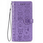 Telefoni&uuml;mbris Cat-Dog Samsung A356 A35 5G lillakas