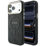 Telefoni&uuml;mbris Guess PU Leather 4G Gold Frame Embossed MagSafe Apple iPhone 18 Pro must