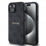 Telefoni&uuml;mbris Guess PU Leather 4G Colored Ring MagSafe Apple iPhone 15 must