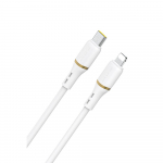 Laadimisjuhe Dudao L25X USB-C to Lightning 30W 1.0m valge