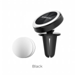Auto telefonihoidik Borofone BH6, paigaldatud ventilatsiooniv&otilde;re k&uuml;lge, magnetiline, must