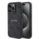 Telefoni&uuml;mbris Guess PU Leather 4G Colored Ring MagSafe Apple iPhone 15 Pro must