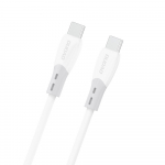 Laadimisjuhe Dudao L25SC USB-C to USB-C 60W 1.0m valge