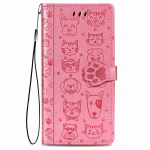 Telefoni&uuml;mbris Cat-Dog Samsung A346 A34 5G roosa