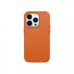Telefoni&uuml;mbris Mag Leather Case Apple iPhone 14 oranž