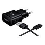 Laadija Samsung EP-TA200NBE 15W + Type-C must (P)