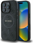 Telefoni&uuml;mbris Guess PU Leather 4G Colored Ring MagSafe Apple iPhone 16 Pro must