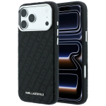 Telefoni&uuml;mbris Karl Lagerfeld PU Grained Allover Semi Wrap MagSafe Apple iPhone 18 Pro must