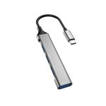 USB jaotur Dudao A16T 4-in-1 adapter USB-C to 3xUSB2.0 + USB3.0 hall