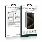 LCD kaitsev karastatud klaas 2.5D Privacy Perfectionists Apple iPhone 17 Pro must