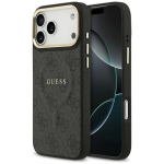 Telefoni&uuml;mbris Guess PU Leather 4G Gold Frame MagSafe Apple iPhone 17 Pro Max must