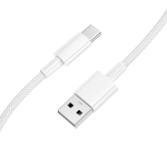 Laadimisjuhe Borofone BX117 USB-A to USB-C 1.0m valge