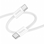 Laadimisjuhe Hoco X104 60W USB-C to USB-C 2.0m valge