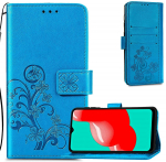 Telefoni&uuml;mbris Flower Book Samsung A165 A16 4G/A166 A16 5G sinine