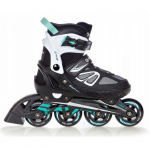 Rulluiskud Raven Advance Black/Mint reguleeritava suurusega - Suurus:35-39 (M)