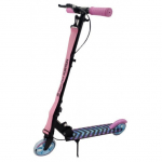 T&otilde;ukeratas Raven Pastelle Black/Pink 145mm k&auml;sipiduri ja esiamordiga+kell