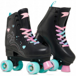 Raven Zana Black klassikalised reguleeritavad retro quad-rulluisud - Suurus:35-38